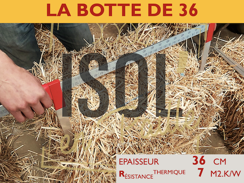 LA BOTTE DE 22 de Isol'en Paille : fiche produit et informations techniques  sur